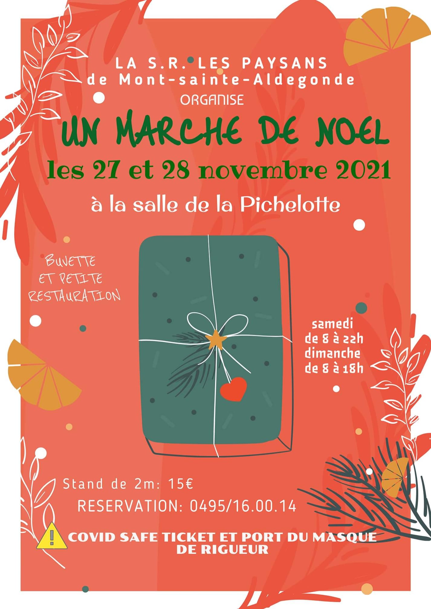 Marché de Noël S.R. Les Paysans de Mont-ste-Aldegonde