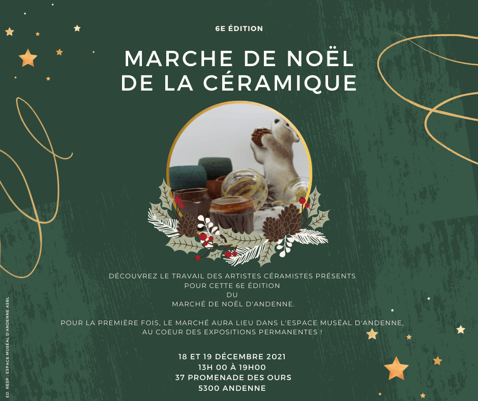 Marché de Noël de la céramique à Andenne
