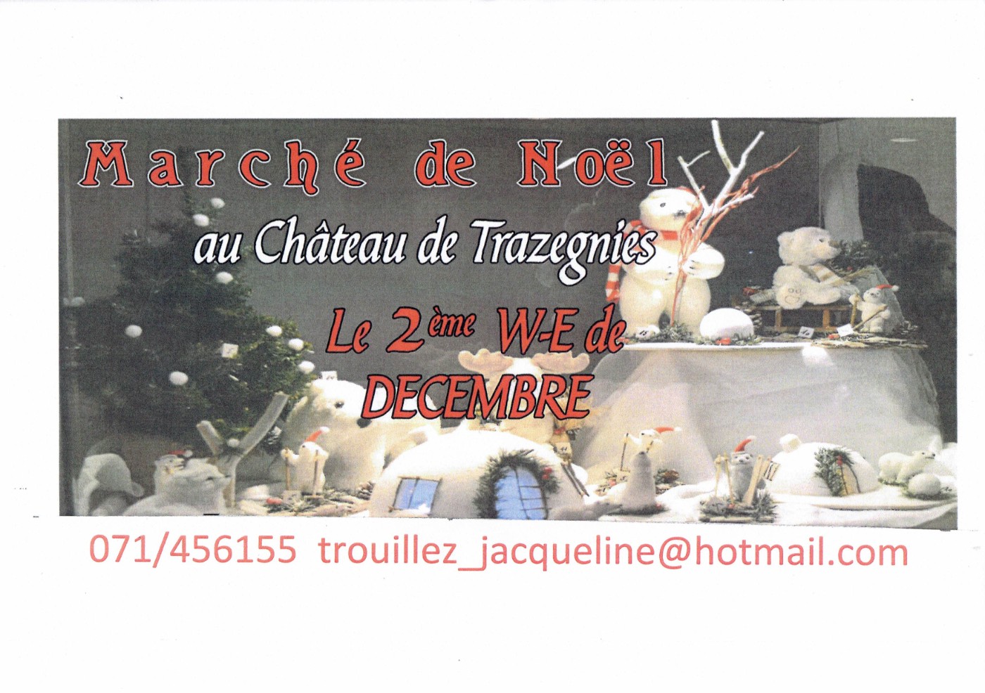 Marché de Noël au château de Trazegnies