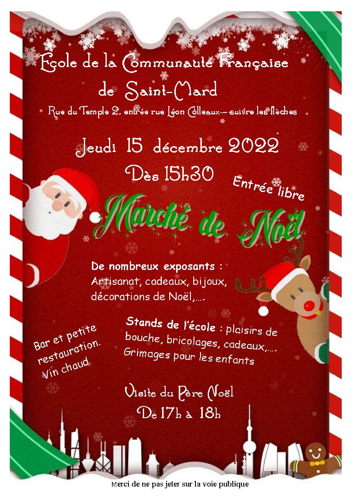 Marché de Noël de l’école à Saint-Mard