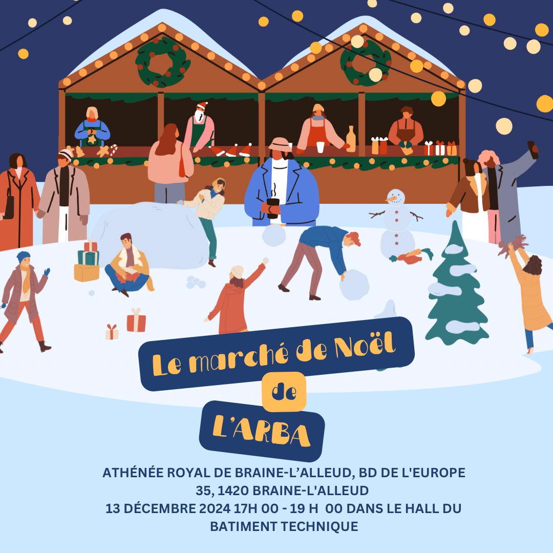 Marché de Noël à l’Athénée de Braine-l’Alleud