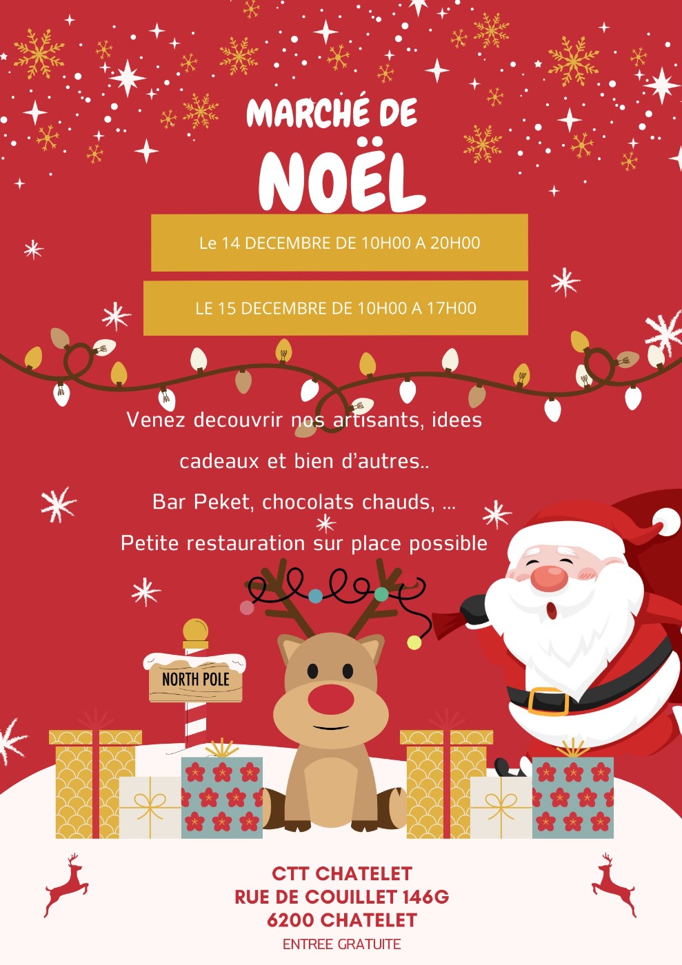 Marché de Noël au CTT Châtelet