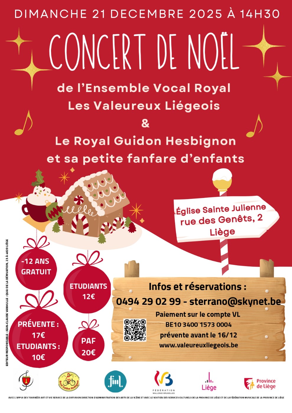 L’Ensemble Vocal Royal Les Valeureux Liégeois – Concert de Noël