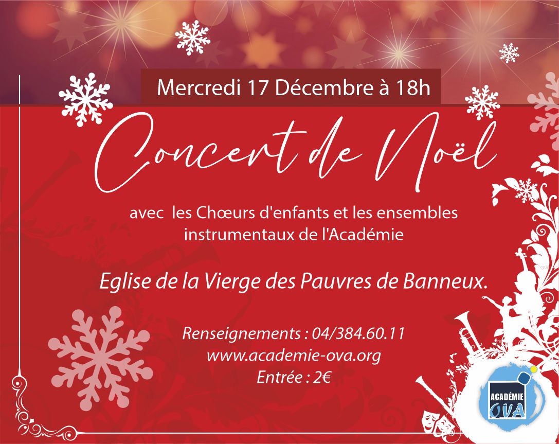 Concert de Noël de l’Académie O.V.A.